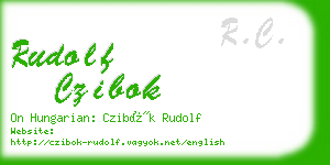 rudolf czibok business card